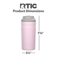 thumbnail image 3 of RTIC Stainless Steel Insulated Can Chiller with Lid, Fits 12 oz, 16oz, Pale Pink, 3 of 6