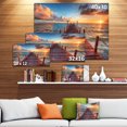 thumbnail image 3 of Coucher de Soleil sur Quai en Bois - Impression sur Toile Moderne, 3 of 4