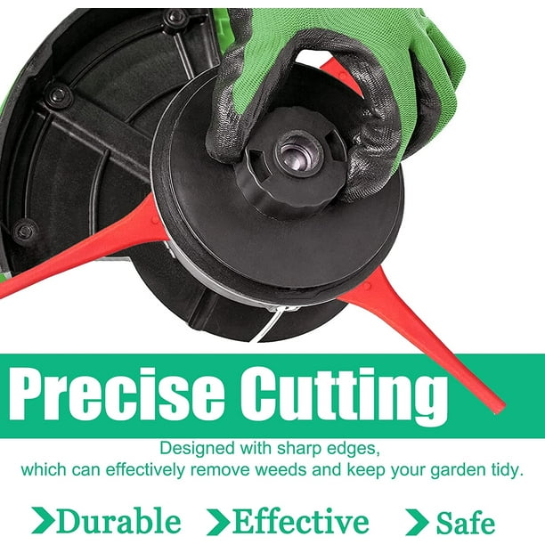 100 Pack Plastic Grass Trimmer Blades Cordless Brush Cutter Blades 83mm Lawn Mower Cutter Blades Replacement Blades for Einhell Lawn Mower Red