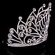 11.5cm de Haut Grand Cristal Mariage Fête de Mariage Concours Prom Tiara et Couronnes Peigne – image 3 sur 8