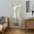 thumbnail image 7 of Whale Mirror 44x21 inch Irregular Wall Mirror, Wall Decorative Mirror, Bedroom Living Room Bathroom Wall Mirror, 7 of 7