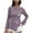 Purple, variant on ATOYSOY Women's Fashion Pullover Long Sleeve Tees Fall Winter Casual Shirts Irregular Hem Loose Ripped Tops Knitted Sweaters Crew Neck Sweatshirts Hollow Out Outwear Yellow S