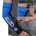 thumbnail image 3 of Unique Bargains 1 Pair Moisture Wicking Arm Sleeves for Outdoor Arm Cover Dark Blue Black, 3 of 5