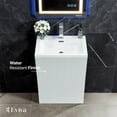 thumbnail image 3 of Eviva Numero 24" White Bathroom Vanity One Piece High Quality Acrylic Consule/Pedestal, 3 of 6