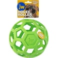 thumbnail image 2 of ERDS-HOL-EE RPLLER Original Treat Dispensing Dog Ball - Hard Natural Rubber - Assorted Colors, 2 of 4