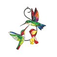 thumbnail image 1 of Colorful Hummingbird Metal Crafts Background Wall Decoration Metal Hanging Ornaments, 1 of 6