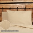 thumbnail image 2 of VHC Brands Burlap Vintage Farmhouse Standard Pillow Case Set of 2 Tan Distressed Appearance Cotton Solid Color Rectangle Bedroom Decor, 2 of 6