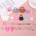 thumbnail image 5 of 10pcs Dollhouse Electroplated Crown Necklace Earstuds Bracelets Earrings Pendant Pack Accessories Dressing Princess Doll Toy, 5 of 18