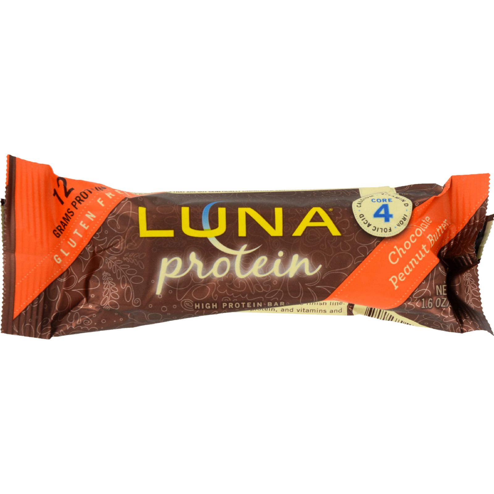 LUNA® Chocolate Peanut Butter Protein Bar 1.59 oz. Wrapper Walmart