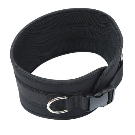 LULULION Weight Lifting Dip Belt for Gym Training Black Contoured Sports Belt with Grip and Support