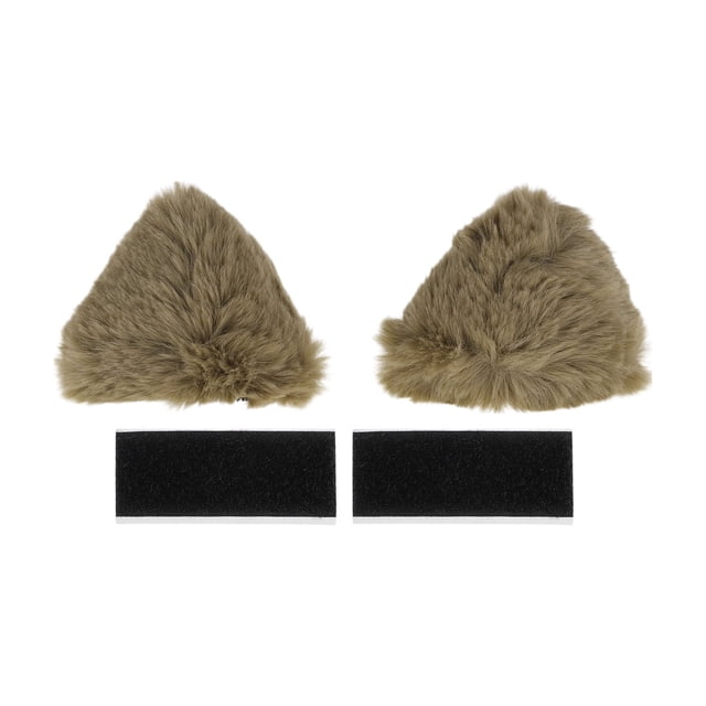 Accesorios para Casco de Motocicleta Decoración Orejas de Gato 3D para Cascos de Motocicleta Bicicleta Esquí Marrón Pegatinas 1 Juego
