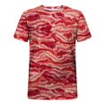 thumbnail image 4 of Qertyioot Liquidation d'Été T-Shirt/haut d'Été pour Homme à Col Rond Imprimé Ventre de Porc Décontracté à Manches Courtes Col Rond, 4 of 4