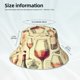 thumbnail image 3 of Balery Wine Sombreros para el sol para hombre y mujer, sombrero de pescador con UPF 50+, 3 of 6
