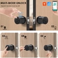 thumbnail image 4 of Smart Fingerprint Door Lock, 5 in 1 Smart Fingerprint Door Knob with Keypad, App Control, IC Card,Auto Lock, Biometric Door Knob with Lock for Bedroom, Apartment, Garage, Home & Office, 4 of 11