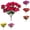 Pink*1+Purple*1+Red*1+Orange*1+Yellow*1+Light *1, variant on Zoowood 3PC Artificial Azaleas Fake Flowers Red Orange Yellow Silk Flowers For Home Decor Indoor Outdoor UV Resistant Centerpieces
