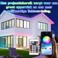 thumbnail image 5 of Tira de neón LED longziming de 5 m – Tira LED RGB flexible, resistente al agua IP65, control remoto/aplicación, lámpara de pared DIY para interiores, 5 of 5