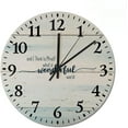 thumbnail image 4 of and We Know That for Those Who Love God Wood Clock for Home/Office//Kitchen/School Wall Clocks Non-Ticking Silent Battery Operated Vintage Quartz Decro Clock Easy to Read 12 inch, 4 of 4