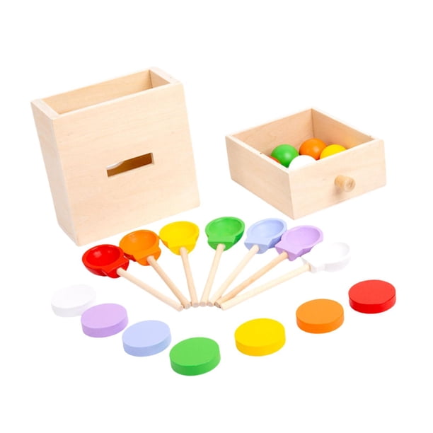 Juguetes de clasificación de Colores para niños pequeños, Vasos apilables de Madera con 12 muñecas de Clavijas, Juguete Montessori para Combinar Colores y desarrollar Habilidades motoras Finas Juguetes de clasificación de Colores para niños pequeños, Vasos apilables de Madera con 12 muñecas de Clavijas, Juguete Montessori para Combinar Colores y desarrollar Habilidades motoras Finas