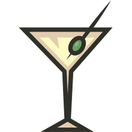 Martini Vintage Retro Wall Decor Bar Decorations Alcohol Cutout Sign