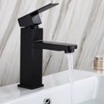 thumbnail image 4 of Grifo de baño de acero inoxidable Grifo cuadrado alto de un solo orificio;, 4 of 5