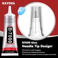 thumbnail image 4 of CCOCC 3 Pcs 110Ml Clear Glue with Precision Tip,Bedazzling Glue,Rhinestone Glue Set,Craft Glues with 5-Point Pen Tool,Crayon,And Tweezers,Craft Glue for Nails,Jewelry,Shoes, 4 of 8