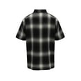 thumbnail image 3 of G-Style USA Western Casual Plaid Long Sleeve Button Up Shirt SS30 - BLACK - X-Large, 3 of 4
