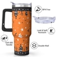 thumbnail image 2 of 40oz Stainless Steel Halloween Travel Mug with Handle and Straw, Insulated Tumbler for Fall, Perfect for Hot or Cold Drinks, Ideal for Women and Girls Enjoying Spooky Season Beverages., 2 of 7