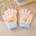 thumbnail image 2 of Splozh Toddler Kids Warm Winter Gloves Kids Winter Gloves for Boys Girls Children Full Fingers Stretchy Warm Mittens Light Blue,3-6 Years, 2 of 7