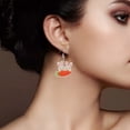 thumbnail image 3 of DESIGNICE 2026 New Women'S Earrings Easter Earrings Bunny Carrot Cute Printed Egg Chick Spring Holiday Earrings,For Easter Celebrations,Spring Events,Festive Outfits,Holiday Gifts,Casual Wear., 3 of 7