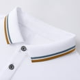 thumbnail image 4 of Tauxra Men Shirt Casual Summer Blouses for Men Fashion Summer Tops for Men 2025 Trendy Plain Tunic Shirts Button Tops White L, 4 of 7
