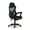 Black, variant on Gamer Gear Gaming Office Chair with Extendable Leg Rest, Black Fabric Upholstery