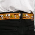 thumbnail image 4 of Peanuts Belt, Seatbelt Buckle Belt, Peanuts Snoopy and Woodstock Poses Collage Orange, 34 to 52 Inches, 4 of 9