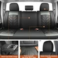 thumbnail image 2 of FANOTEK Car Seat Covers For Kia Sportage 2017-2022 5 Seat PU Leather Cushion Seat Protector,Black&Gray, 2 of 9