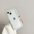thumbnail image 1 of Funda de onda rizada transparente bonita a la moda para iPhone 11 12 13 14 Pro Max 7 8 Plus X XR XS funda de parachoques a prueba de golpes Capa estética Tan Jianjun unisex, 1 of 2