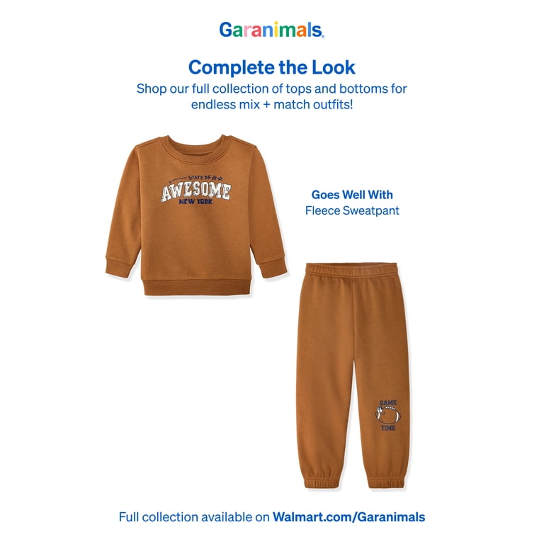Garanimals Baby & Toddler Boys Graphic Fleece Crewneck Sweatshirt photo 7