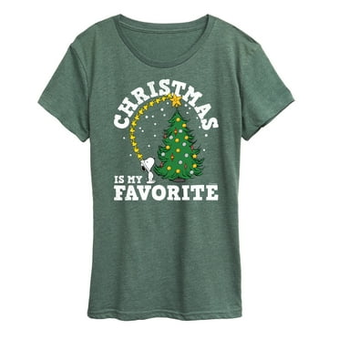 Peanuts - Christmas Is My Favorite - Women's Short Sleeve Graphic T-Shirt
