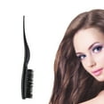 thumbnail image 3 of MasteelfCA Hair Styling Tools Salon Comb Hair Teasing Brush Three Row Natural Boar Bristle Hair Comb (Black), 3 of 7