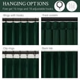 thumbnail image 4 of Cortinas Drapenova Velvet Pinch plisadas, 203 x 102 cm, color verde, 4 of 9