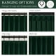 thumbnail image 4 of Cortinas Drapenova Velvet Pinch plisadas, 203 x 102 cm, color verde, 4 of 9