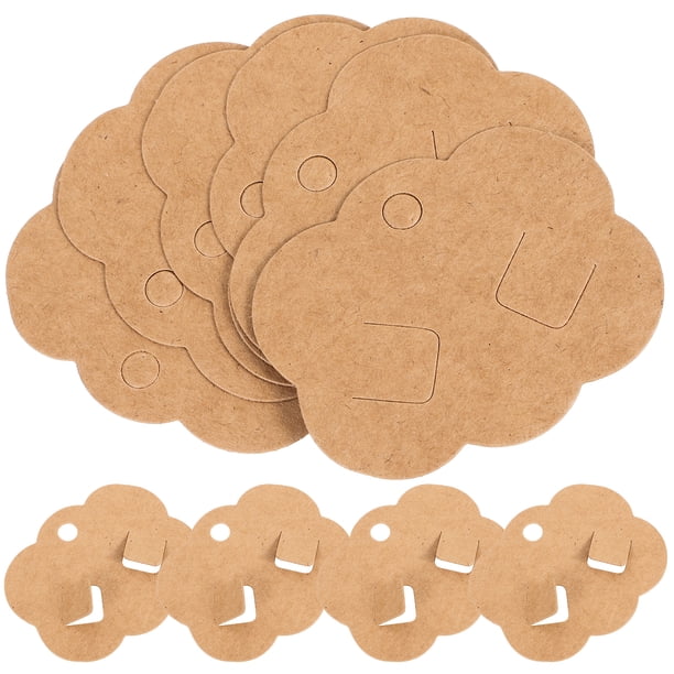 100 tarjetas de exhibición de joyas, accesorios para el cabello, pasadores para el cabello, soporte de exhibición para venta en tiendas.