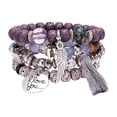 thumbnail image 2 of lionlar Bohemian Stackable Bead Bracelet Adjustable Bracelet Stretch Bracelet for Dating D, 2 of 9