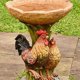 thumbnail image 3 of Pedestal de baño para pájaros de resina y gallina para exterior En, 3 of 5
