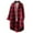 Red, variant on Hessimy Womens Plus Size Flannel Plaid Shirts Long Sleeve Lounge Lapel Boyfriend Button Down Tartan Long Jacket Coats(White,S)