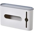 thumbnail image 1 of Dontodent Bolsa de almacenamiento de basura Caja de basura Dispensador de bolsas Autoadhesivo Montado en la pared Bolsa de plástico Soporte de bolsa Bolsa de comestibles para el hogar Cocina Baño, Blanco - Blanco Kuyhfg Sin marca, 1 of 5