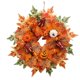 thumbnail image 2 of Corona de otoño Corona de Decoraciones con calabazas Corona de hojas de arce de 16 pulgadas Corona de otoño para fiesta exterior Interior, 2 of 8