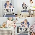 JOJOLAM 4in1 Convertible Eating Set Baby High Chair, Foldable