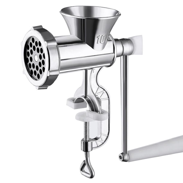Billuyoard Picadora de carne Manual 2 en 1 y máquina embutidora de salchichas, tamaño grande, aleación de aluminio, multifunción, Enema, máquina para Utensilios de cocina Billuyoard HA019748-00