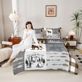 thumbnail image 3 of Feelyou Wildlife Wolf Queen Comforter Set, Camping Bedding Comforter Set, 3pcs, 3 of 7