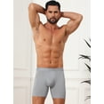 thumbnail image 2 of DARING DIVA Men's Elastic Waistband Soft Mid-Waisted Solid Underwear 30 Light Gray, 2 of 7