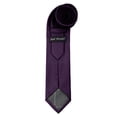 thumbnail image 3 of Jacob Alexander Men's Woven Subtle Mini Squares Regular Length Neck Tie - Dark Purple, 3 of 6